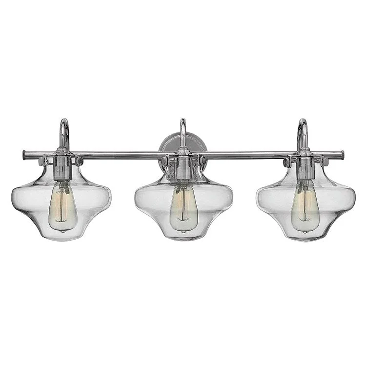 Congress Three-Light Bathroom Lighting Fixture