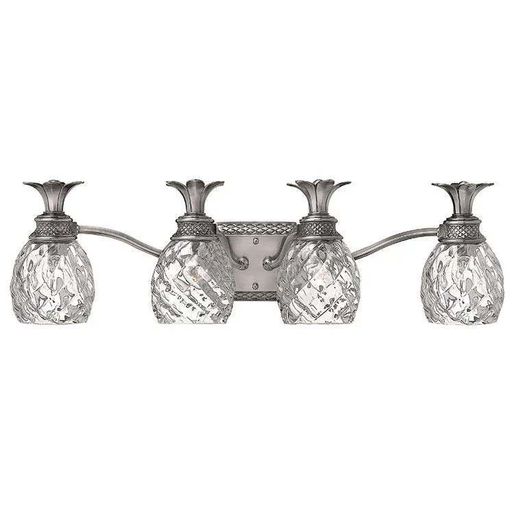 Plantation Four-Light Bathroom Lighting Fixture