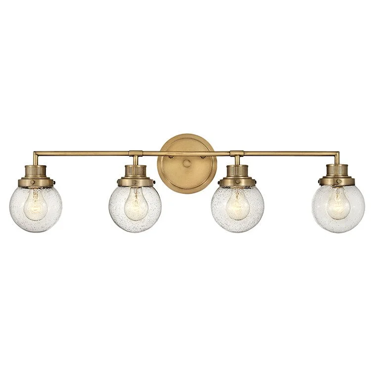 Poppy Four-Light Bathroom Vanity Fixture