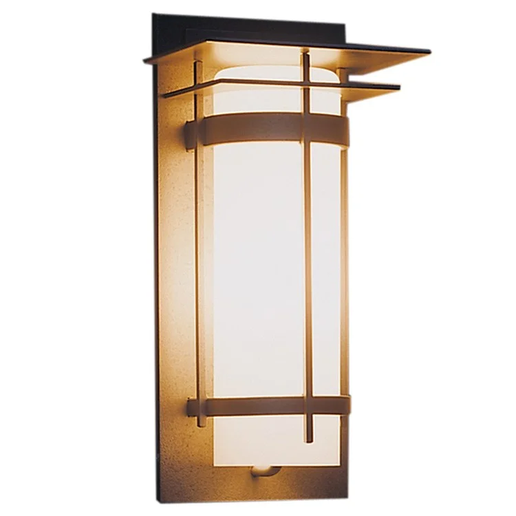 Banded with Top Plate Single-Light Outdoor Wall Sconce