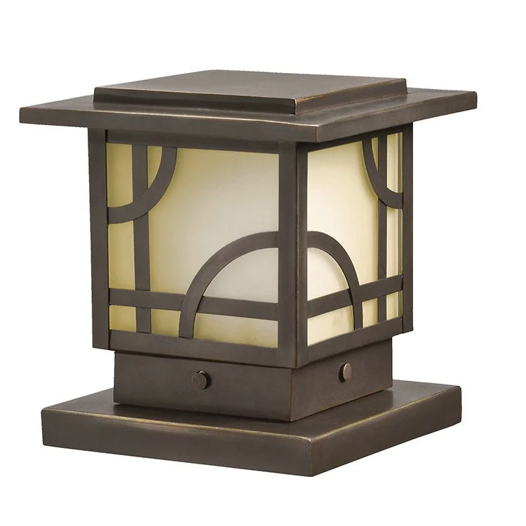 Larkin Estates Single-Light Pier Mount Post Lantern