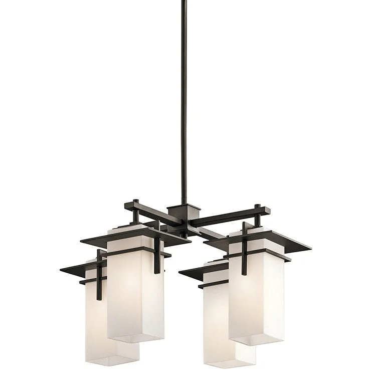 Caterham Four-Light Indoor/Outdoor Chandelier