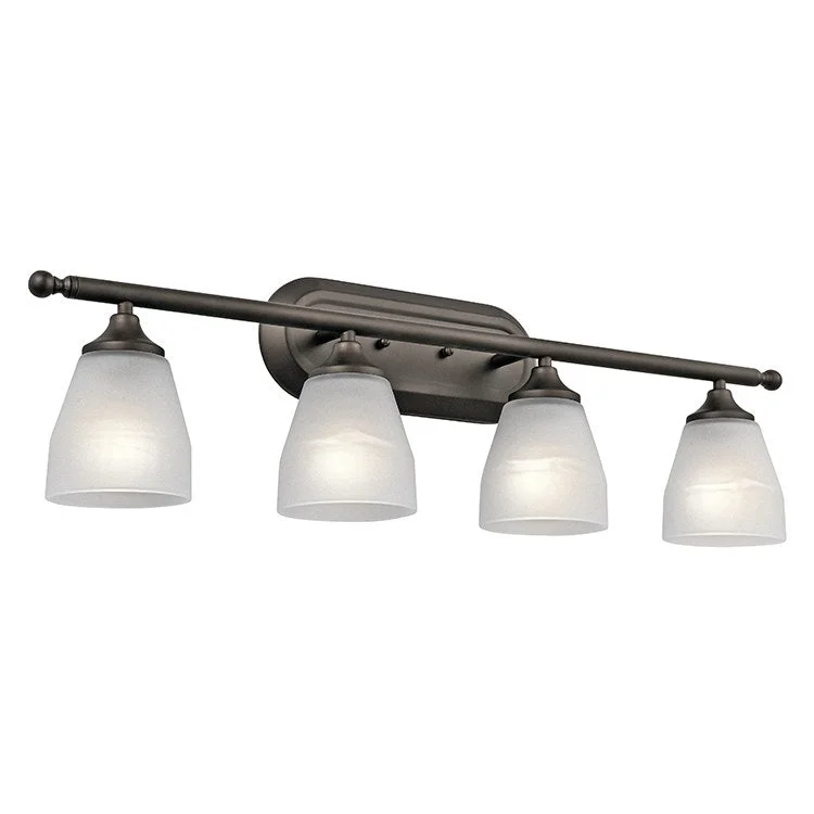 Ansonia Four-Light Bathroom Vanity Fixture