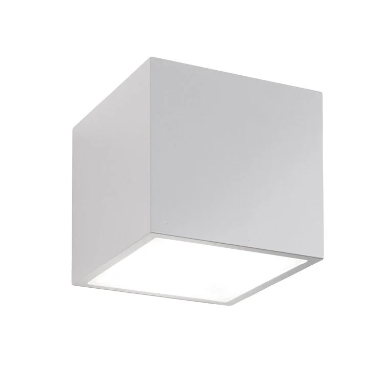 Bloc Single-Light LED Outdoor Flush Mount Ceiling Fixture 2700K