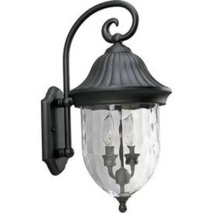 Outdoor Light Coventry Wall Lantern 2 Lamp Textured Black Glass or Shade Hammered Optic 60 Watt