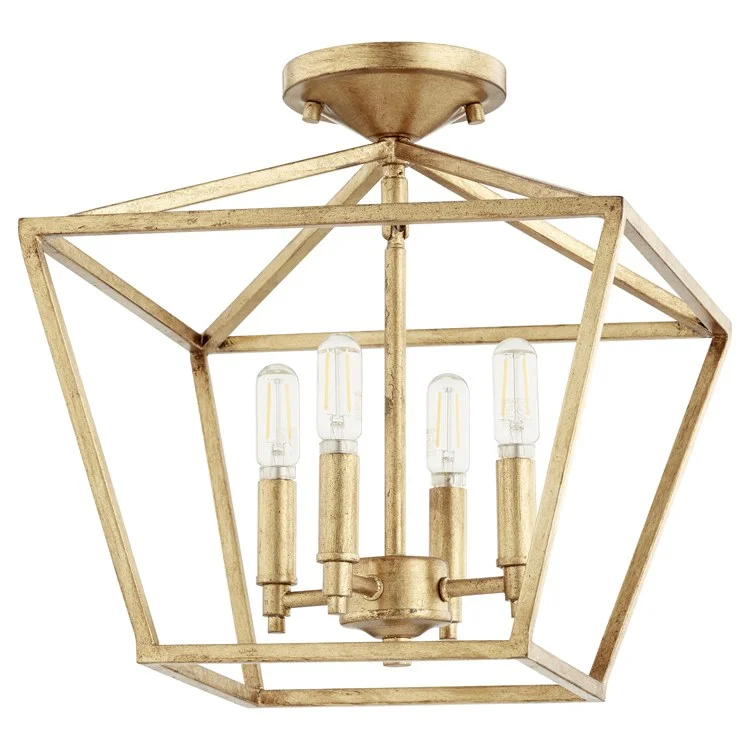 Gabriel Four-Light Flush Mount Ceiling Fixture