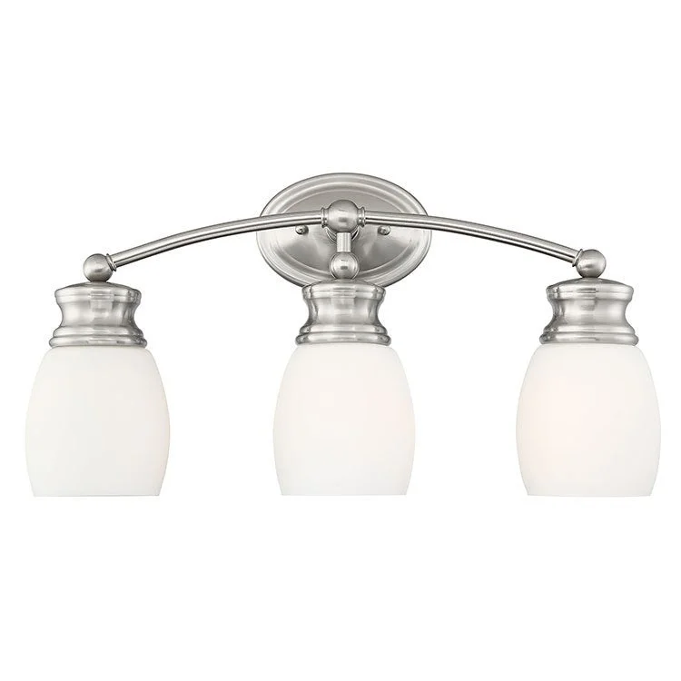 Elise Three-Light Bathroom Vanity Fixture